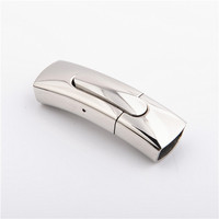 Fermoirs hexagonaux en acier inoxydable pour hommes, fabrication de bracelets et de bijoux