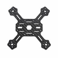 Châssis de drone personnalisé en fibre de carbone 3K usiné CNC, configuration en X, léger, pièce de rechange pour quadricoptère FPV