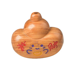 Pendentif en bois de santal sculpté en forme de calebasse, style Yuanbao créatif, grain de bois, fait main, ornement décoratif, cadeau personnel, sans brevet - Product Image 5
