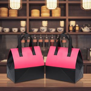 Custom Logo Cartoon Non-Woven Insulated Cooler Bag Reusable Waterproof Foldable Large Capacity Restaurant Takeaway Delivery - Product Image 1