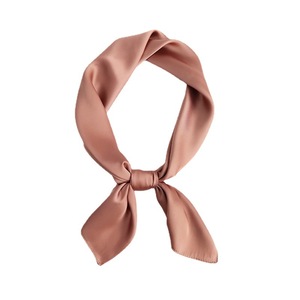Zifeng OEM nouvelle mode couleur unie femmes tempérament Simple Satin mousseline de soie carré <span class=keywords><strong>écharpe</strong></span> - Product Image 4