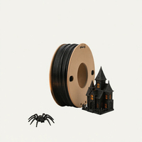 Filament d'impression 3D 1,75 mm en plastique noir renforcé de fibres de carbone pour l'impression de décorations extérieures