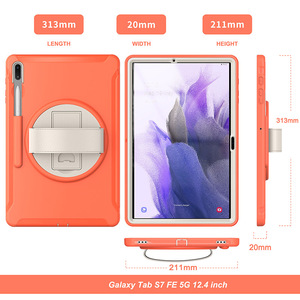 เคสไฮบริด TPU และพลาสติกผสมพร้อมขาตั้งหมุนได้360สำหรับ <span class=keywords><strong>Samsung</strong></span> <span class=keywords><strong>Galaxy</strong></span> <span class=keywords><strong>Tab</strong></span> <span class=keywords><strong>S7</strong></span> <span class=keywords><strong>FE</strong></span> <span class=keywords><strong>5G</strong></span> <span class=keywords><strong>12.4</strong></span>นิ้ว T730 T735C - Product Image 4