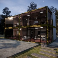 2024 Meilleur deux chambres préfabriquées Australie Maison en conteneur Type familial Maison en conteneur préfabriquée