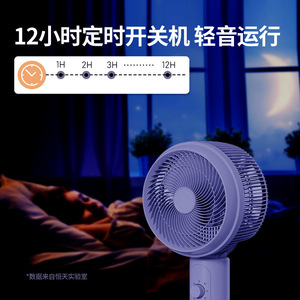 Ventilateur intelligent 8 pouces électrique avec contrôle par application, utilisation sur table ou au sol, circulation d'air - Product Image 2