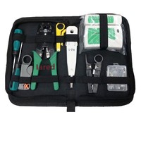 Kit d'outils d'entretien domestique OEM trois-en-un : Pince à crimpage pour connecteurs RJ45 et testeur de réseau
