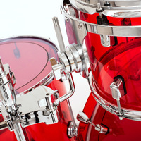 Batterie de percussions transparente en acrylique pour adultes