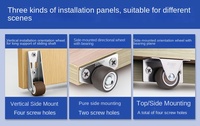 Ruedas de Acero Inoxidable de 0.8 Pulgadas para Cajones, Poleas Personalizadas para Mesa de Comedor, Contenedor Invisible, Rodamiento Oculto para Alfombras
