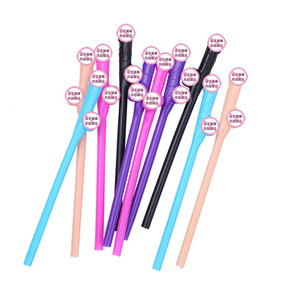 Pajitas de plástico novedosas para despedida de soltera, no tóxicas, para accesorios de celebración de cumpleaños - Product Image 1