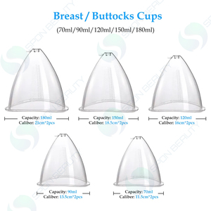 Mesin vakum pembesar payudara, mesin pengangkat bokong terapi vakum pembesar payudara 21cm XL cup - Product Image 6