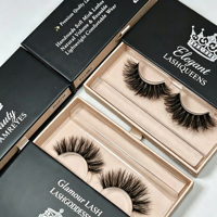 Faux cils en vison synthétique effet naturel en gros, étuis de luxe à étiquette privée, cils en bande complète, logo personnalisé, fournisseur de faux cils 3D