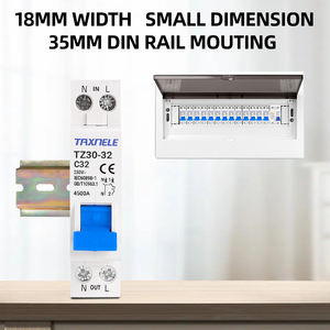 Mini disyuntor MCB TZ30-32 <span class=keywords><strong>DPN</strong></span> 1P + N, interruptor de aire doméstico en miniatura, montaje de carril Din, 6A, 10A, 16A, 20A, 25A, 32A - Product Image 3