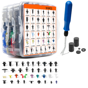 931PCS Auto Push Retainer Clips Tür verkleidung Verkleidung klemme Kit Auto Befestigungs elemente Sortiment mit 38 Größe Nylon Stoßstange Kotflügel - Product Image 1