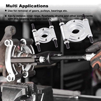 Kit d'Outils Séparateur de Roulements 14 Pièces Extracteur de Pignon Volant Séparateur de Roulements Outil de Retrait pour Véhicules