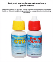 Kit de test pour piscine, équipement de nettoyage de piscine, kit de test PH et CL, kits de test de chlore pour l'eau, accessoires de nettoyage de piscine