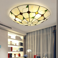 Plafonnier traditionnel en verre avec abat-jour, luminaire suspendu encastré pour salon, chambre, hôtel, café