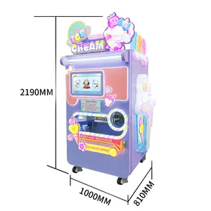 Red Rabbit Automatic Ice Cream Vending Machine Commercial Ice Snowflake Source Machine Factory