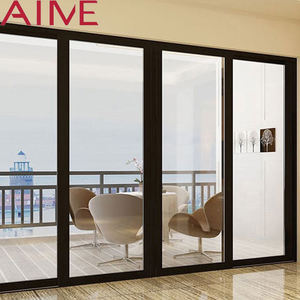 <span class=keywords><strong>Porte</strong></span> <span class=keywords><strong>coulissante</strong></span> multi-panneaux en aluminium panoramique à double vitrage, à économie d'énergie, robuste - Product Image 1