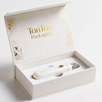 Boîte magnétique personnalisée et boîte cadeau violette pour appareil de beauté, impression sur papier métallisé violet