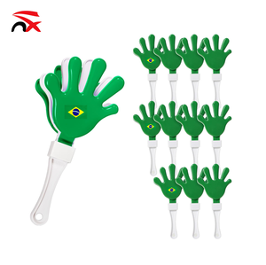 Nuoxin Supply Claquettes en plastique vert <span class=keywords><strong>et</strong></span> blanc, imprimées drapeau du Brésil, pour fêtes <span class=keywords><strong>et</strong></span> événements - Product Image 1