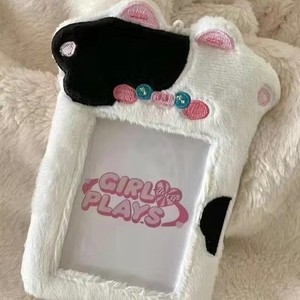Estuche para Tarjetas Fotográficas de Peluche con Diseño de Oso y Conejo, Funda para Fotos de Ídolos de Kpop, Protector de Tarjetas de Identificación con Llavero, Colgante para Bolsa, Artículos de Papelería - Product Image 2