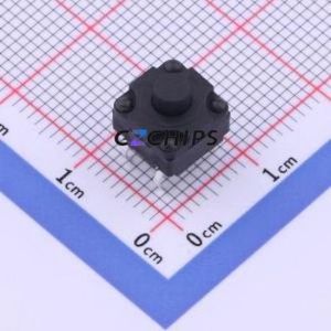 YTS1K0042HBT00 Tactile Switch Through hole Component (THT) Switch 2.5N 8mm 8mm 7.5mm - Product Image 1