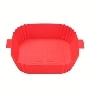 Cesta de silicona universal reutilizable para freidora de aire, apta para alimentos, revestimiento de silicona para freidora de aire, bandeja de silicona para hornear en freidora de aire - Product Image 5