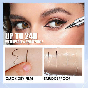 Vente en gros d'eye-liner liquide de maquillage personnalisé avec logo personnalisé Eyeliner longue durée de haute qualité imperméable à l'eau à séchage rapide - Product Image 6