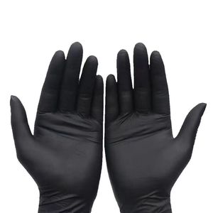 Vente en gros de gants de nettoyage jetables composites en nitrile <span class=keywords><strong>noir</strong></span> épaissi durables beauté restauration ménage protection de qualité <span class=keywords><strong>alimentaire</strong></span> - Product Image 2