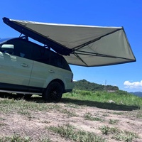 Auvent de voiture autonome de 2.5m à 270 degrés avec mur en toile pour le camping Équipement d'extérieur durable