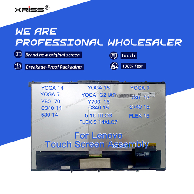 14" Laptop OLED Touch Screen For Lenovo Yoga 7 14IAL7 82QE Yoga 7 14ARB7 82QF Display Digitizer Assembly Replacement CE FC ROHS