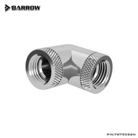 Adaptateur pivotant à double filetage interne Barrow G1/4 90° TWT90SSN pour connecteur de refroidissement liquide d'ordinateur