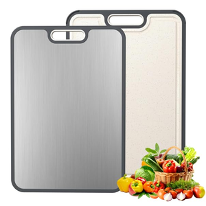 Tablas de Cortar de Paja de Trigo y PP Antibacterianas, Aptas para Lavavajillas, Fáciles de Limpiar, de Doble Cara, con Revestimiento de Titanio Puro, Nuevo Diseño - Product Image 1