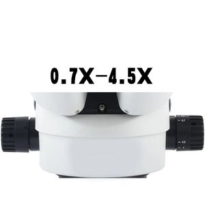 7X-45X Simul Focal Trinocular tubo estéreo <span class=keywords><strong>microscopio</strong></span> cabeza de visualización piezas de zoom cámara <span class=keywords><strong>ocular</strong></span> Interfaz de vídeo luz LED - Product Image 5