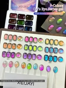 Gel de Uñas Efecto Ojo de Gato de 9 Colores, Alta Saturación, Popular, Semisólido, en Envase, para Uso Profesional en Salones de Uñas - Product Image 5