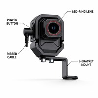 Caméra de tableau de bord étanche pour moto, enregistreur DVR 1080P, enregistrement en boucle IP68, sans câblage, support USB pour guidon de vélo et vélo électrique