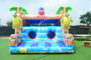 Maison de rebond gonflable commerciale de l'île au <span class=keywords><strong>trésor</strong></span> videur gonflable Seaworld avec toboggan pour les enfants - Product Image 2