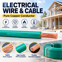 Fil électrique en cuivre pur BVR isolé en PVC ignifuge pour câblage interne de bâtiment, résistant à la corrosion