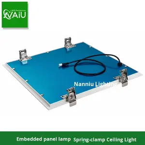 Panel de Luz <span class=keywords><strong>LED</strong></span> Empotrado con Clip de Resorte, 40W/60W, para Placas de Yeso, 30x30, <span class=keywords><strong>60x60</strong></span>, 60*120cm, CRI 80, 220V, para Azulejos - Product Image 3