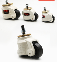 Roulettes pivotantes GD40S Footmaster, roulettes industrielles, roues de charge 60F80F100F150, réglage horizontal de la hauteur