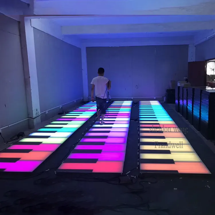 Teclado de música led, piano interactivo, escaleras, Alfombra de juego de piano de suelo gigante con altavoz