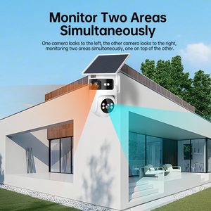 6MP Dual Lens 4G Solar PTZ Security Camera Two <strong>Scenes</strong> View AOV 24/7 Recording CCTV Camera Color Night Vision AI Human <strong>Detection</strong> - Product Image 5