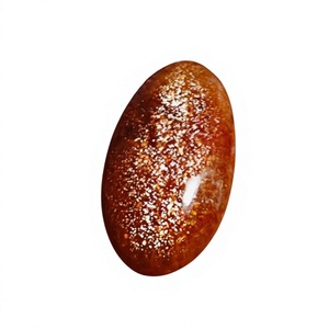 FAIJAN GEMS Pierre précieuse naturelle Pierre de soleil africaine rouge Cabochon poli Formes variées Certifié par un tiers Sans traitements - Product Image 1