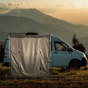 Auvent de véhicule 6,5' x 8,2' en tissu Oxford 420D Rip-Stop, cabine de change latérale, tente latérale pour SUV, installation facile - Product Image 2