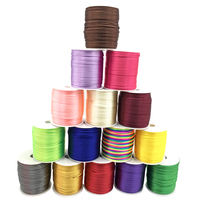 1MM 2MM 3MM Nylon Noeud Cordon Rattail Polyester Garniture Satin Cordon Chine Noeud Tressé Cordon Perles Chaîne