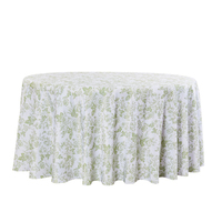 Nappe de table en tissu imprimé fantaisie de haute qualité, imperméable, avec logo et motif floral pour événements et mariages