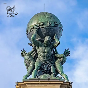 Clásica Estatua de Bronce de <span class=keywords><strong>Atlas</strong></span>, Figura Famosa Decorativa de Gran Tamaño para Exteriores, Escultura de Cobre del Dios Griego Desnudo con la Tierra - Product Image 2
