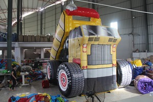 Tobogán inflable Monster Truck para fiestas infantiles al aire libre, alquiler comercial. - Product Image 5