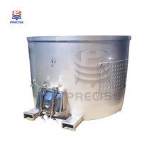 Cuves de fermentation de vin à dessus ouvert d'acier inoxydable de bon prix avec le chariot élévateur mobile