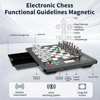 Échiquier intelligent portable avec fonction humain IA pour l'apprentissage et l'entraînement des enfants en plusieurs modes